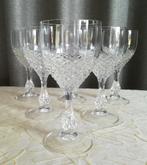 Vintage 6 waterglazen Cristal d'Arques - Durand  Chenonceaux, Ophalen of Verzenden