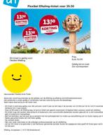 2 efteling tickets nog maar geldig tot 9 november, Tickets en Kaartjes