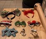 Kerstbrillen & diadeem 1 maal opgehad 6 stuks voor 2 euro, Diversen, Ophalen, Zo goed als nieuw
