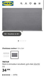 2 x Store à enrouleur occultant, gris clair, 60x195, Enlèvement ou Envoi, Comme neuf, Gris