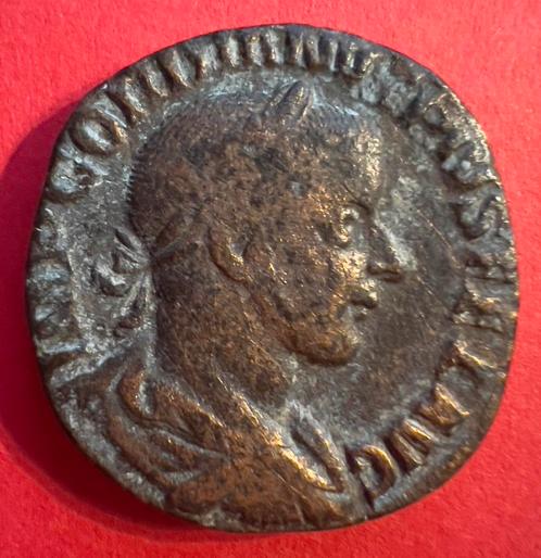 Romeinse munt 2 Gordianus III zie beschrijving., Postzegels en Munten, Munten | Europa | Niet-Euromunten, Losse munt, Overige landen