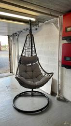 Fauteuil oeuf suspendu avec coussins, Tuin en Terras, Tuinstoelen, Ophalen, Zo goed als nieuw, Metaal, Verstelbaar