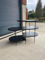 Twee zwarte étagères te koop (quasi nieuw), Ophalen, Tafel