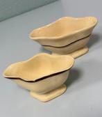 Vintage Belgische Aardewerk Sauskommen Gecremeerd Keramiek, Antiek en Kunst, Ophalen of Verzenden