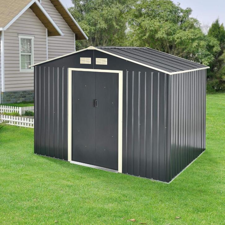 Stalen XXL Tuinschuur Tuinhuis Met Extra Sterk Montageframe!, Tuin en Terras, Tuinhuizen, Nieuw, Schuur, Metaal, Ophalen of Verzenden