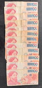 12x 100 Belgische frank, Postzegels en Munten, Bankbiljetten | België, Ophalen of Verzenden