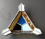 Glas in lood asbak blauw, Verzamelen, Ophalen of Verzenden, Zo goed als nieuw, Asbak