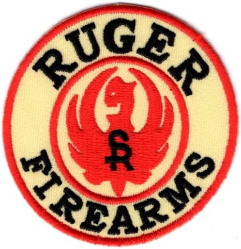 Ruger Firearms stoffen opstrijk patch embleem #3, Verzamelen, Kleding en Patronen, Nieuw, Verzenden