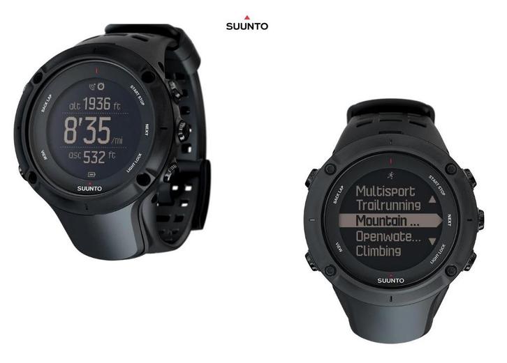 GPS Sporthorloge Watersport Surf Fietsen Wintersport Lo, Handtassen en Accessoires, Sporthorloges, Zo goed als nieuw, Zwart, Afstand
