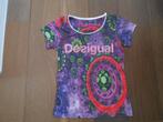Desigual T-shirt dame maat S/M, Wit, Ophalen of Verzenden, Korte mouw, Gedragen