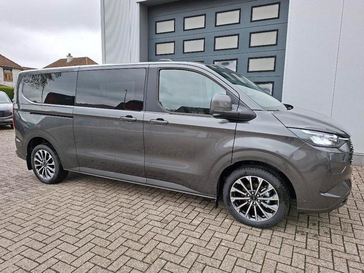 Ford Tourneo Custom Titanium-X L2 PHEV vol leder 8 zit 19" 2, Auto's, Ford, Bedrijf, Te koop, Overige modellen, 360° camera, ABS