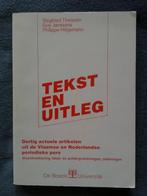 Tekst en uitleg - Universiteit De Boeck 1994, Gelezen, Nederlands, Ophalen of Verzenden, De Boeck Université
