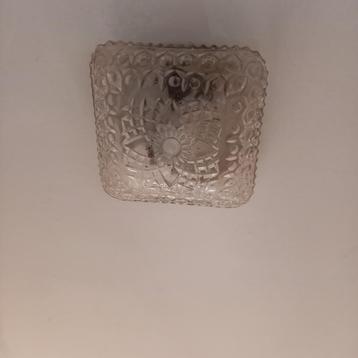 lampen retro plafond glas met reliëf beschikbaar voor biedingen