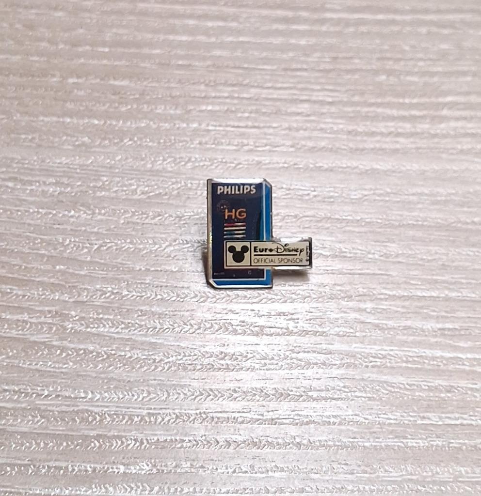 PIN - EURO DISNEY - MICKEY MOUSE - PHILIPS, Envoi, Utilisé, Figurine, Insigne ou Pin's