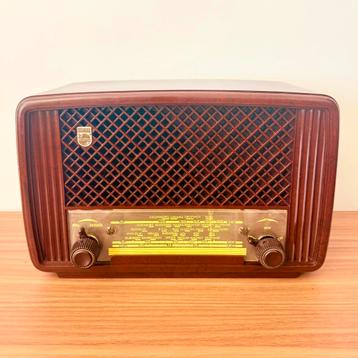 VINTAGE BUIZENRADIO PHILIPS PHILETTA 52 BAKELIET 1952 RARE beschikbaar voor biedingen