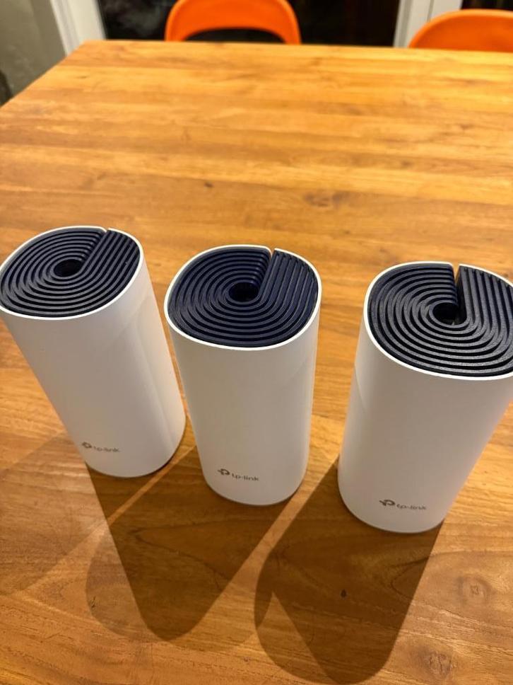 Set van 3 TP-Link Deco M4R Wi-Fi Mesh-terminals, Computers en Software, WiFi-versterkers, Gebruikt, Ophalen of Verzenden