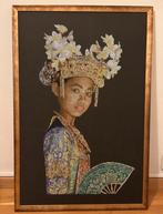 Dame orientale, faite main, 65 cm x 97 cm, Enlèvement