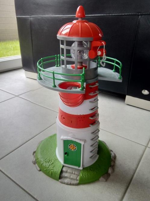 Brandweerman Sam vuurtoren + jetski + boot, Kinderen en Baby's, Speelgoed |Speelgoedvoertuigen, Gebruikt, Ophalen