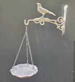 Gietijzeren hanging basket schaaltje aan plantenhaak, Tuin en Terras, Ophalen of Verzenden, Zo goed als nieuw