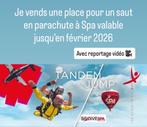Saut en tandem à Spa, Sport en Fitness, Ophalen of Verzenden, Nieuw, Overige typen