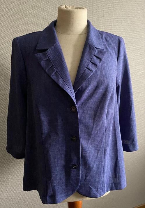 Blauwe blazer Création Christi Rose maat 42, Vêtements | Femmes, Vestes & Costumes, Comme neuf, Manteau, Taille 42/44 (L), Bleu