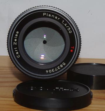 Carl Zeiss Planar T* 50mm f1.4 (Contax fit) met Nikon Z adap, Enlèvement ou Envoi, Comme neuf, Lentille standard