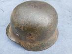 WW2  Duitse camo helm, Verzamelen, Ophalen of Verzenden