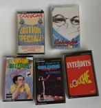 Cinq cassettes audio: Coluche, Cd's en Dvd's, Cassettebandjes, Ophalen, Gebruikt, 2 t/m 25 bandjes, Origineel