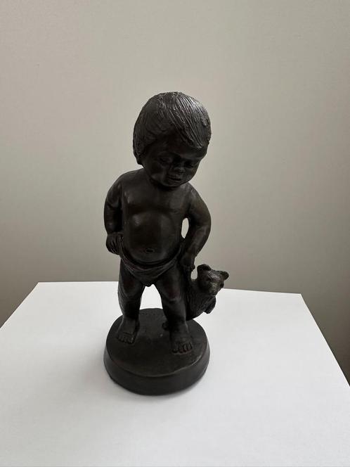 Bronzen beeldje van Mat Wanders, Antiek en Kunst, Kunst | Beelden en Houtsnijwerken, Ophalen
