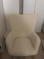Fauteuil tissus teddy blanc, Ophalen of Verzenden, Zo goed als nieuw, Stof