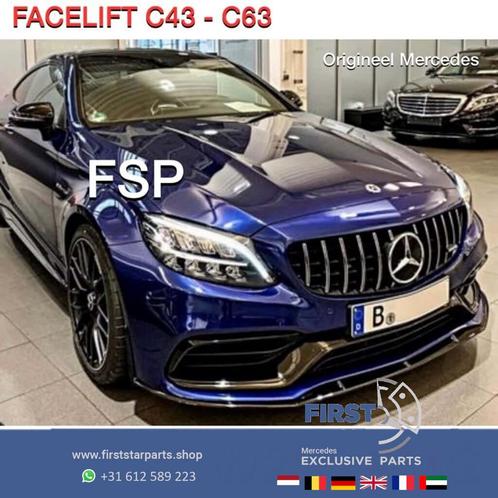 W205 AMG PANAMERICANA GRIL Mercedes C Klasse Facelift 2019-2, Auto-onderdelen, Overige Auto-onderdelen, Mercedes-Benz, Gebruikt
