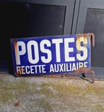 Vintage Frans dubbelzijdig emaille PTT Postbord., Antiek en Kunst, Ophalen of Verzenden