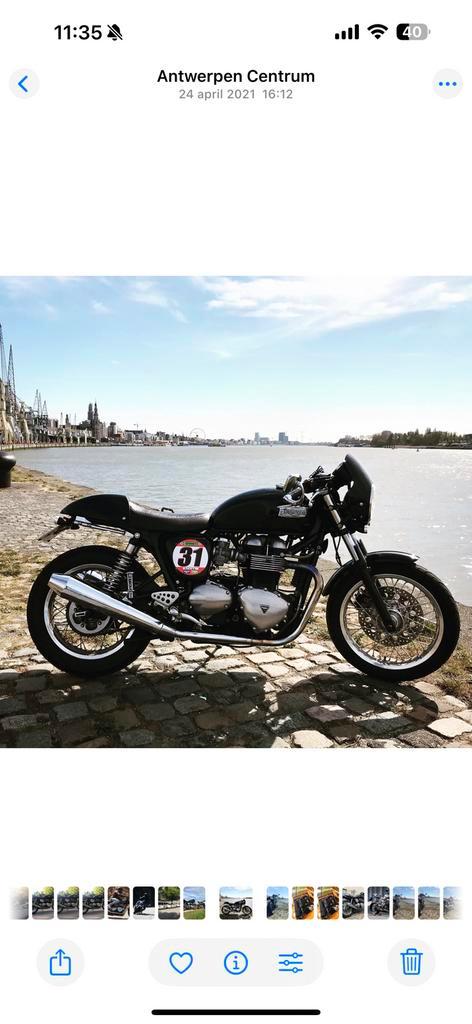 Triumph thruxton 900 2009, Motoren, Motoren | Triumph, Toermotor, meer dan 35 kW, 2 cilinders, Motorrijbewijs A, Sportuitlaat