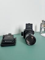 Mamiya 645 Medium-Format Body + Prism Finder + 210 mm f/4 Se, Audio, Tv en Foto, Ophalen, Gebruikt, Telelens