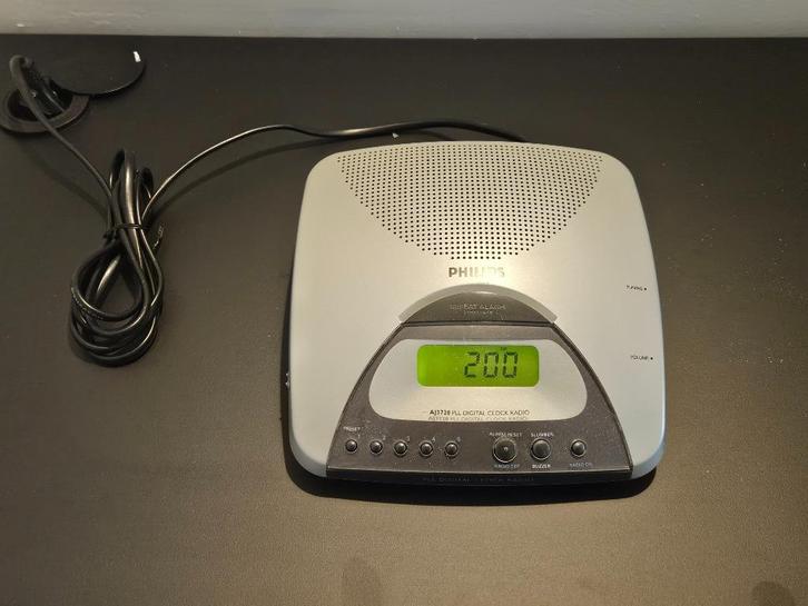 Klokradio Philips, Elektronische apparatuur, Wekkers, Zo goed als nieuw, Digitaal, Ophalen