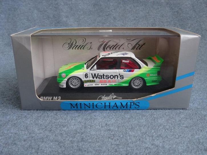 BMW E30 M3 DTM 1991 Schnitzer #6 Pirro 1:43 Minichamps, Hobby en Vrije tijd, Modelauto's | 1:43, Gebruikt, Auto, MiniChamps, Ophalen of Verzenden