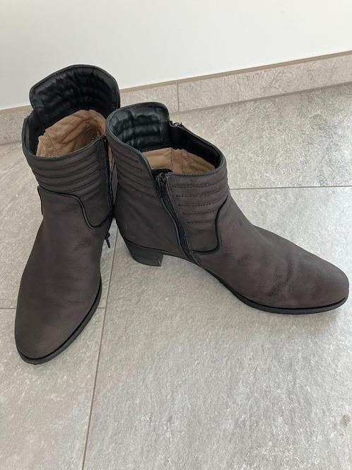 Enkellaarsjes Verhulst/maat 41, Vêtements | Femmes, Chaussures, Comme neuf, Boots et Botinnes, Gris, Enlèvement ou Envoi