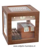 h182W HUMIDOR KABINET 100 CIGARS ADORINI CUBE DELUXE WALNOOT, Boite à tabac ou Emballage, Envoi, Neuf