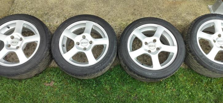 ALU VELGEN 4X108 15 INCH ET 38, Auto-onderdelen, Banden en Velgen, Velg(en), Zomerbanden, 15 inch, 195 mm, Personenwagen, Gebruikt