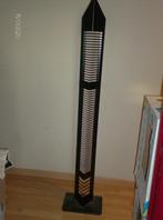 Zwart metalen cd rek – hoogte 1.60, Ophalen, Gebruikt, Cd's of Dvd's