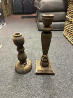 Houten kandelaars, Ophalen