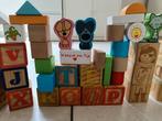 Mooie set houten blokken. Cijfers, letters en mannetjes, Kinderen en Baby's, Ophalen, Gebruikt