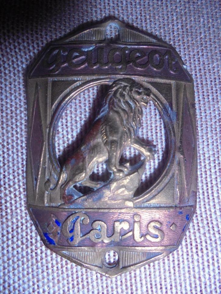 balhoofdplaatje peugeot paris kopmerk fietsplaatje, Antiek en Kunst, Curiosa en Brocante, Ophalen of Verzenden