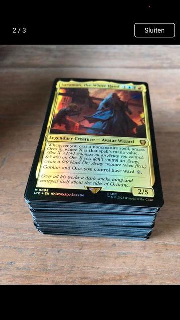 Deck Magic the Gathering rouge, noir, bleu, Hobby & Loisirs créatifs, Enlèvement ou Envoi, Comme neuf, Deck game, Foil