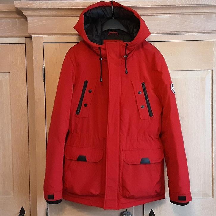 Zeer mooie heel warme heren (of unisex) winterjas met kap, Kleding | Heren, Jassen | Winter, Zo goed als nieuw, Maat 46 (S) of kleiner