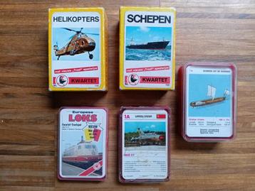 Set van 5 oude kwartetspellen, transport beschikbaar voor biedingen