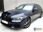 BMW 5 Serie 545 XE HYBRID M PACK Facelift/ 400PK/ 42gWLTP/ G, Automaat, Blauw, Leder, Bedrijf
