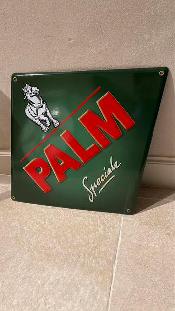 Assiette en émail Palm., Enlèvement ou Envoi, Comme neuf, Panneau publicitaire