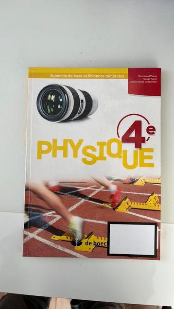 Chimie 4e De Boeck 4e edition beschikbaar voor biedingen