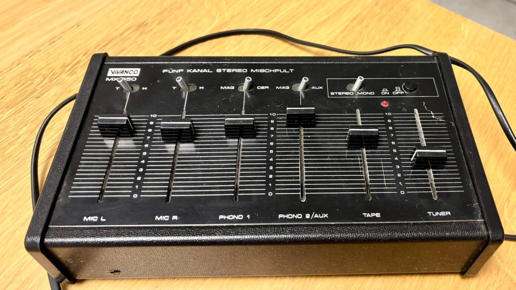 Vivanco MX650, audio - mixer, Muziek en Instrumenten, Ophalen, Gebruikt